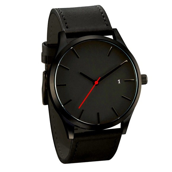 BRAND NEW CLASSIC MATTE LEATHER QUARTZ CLASSIC WATCH - Picture 1 of 1
